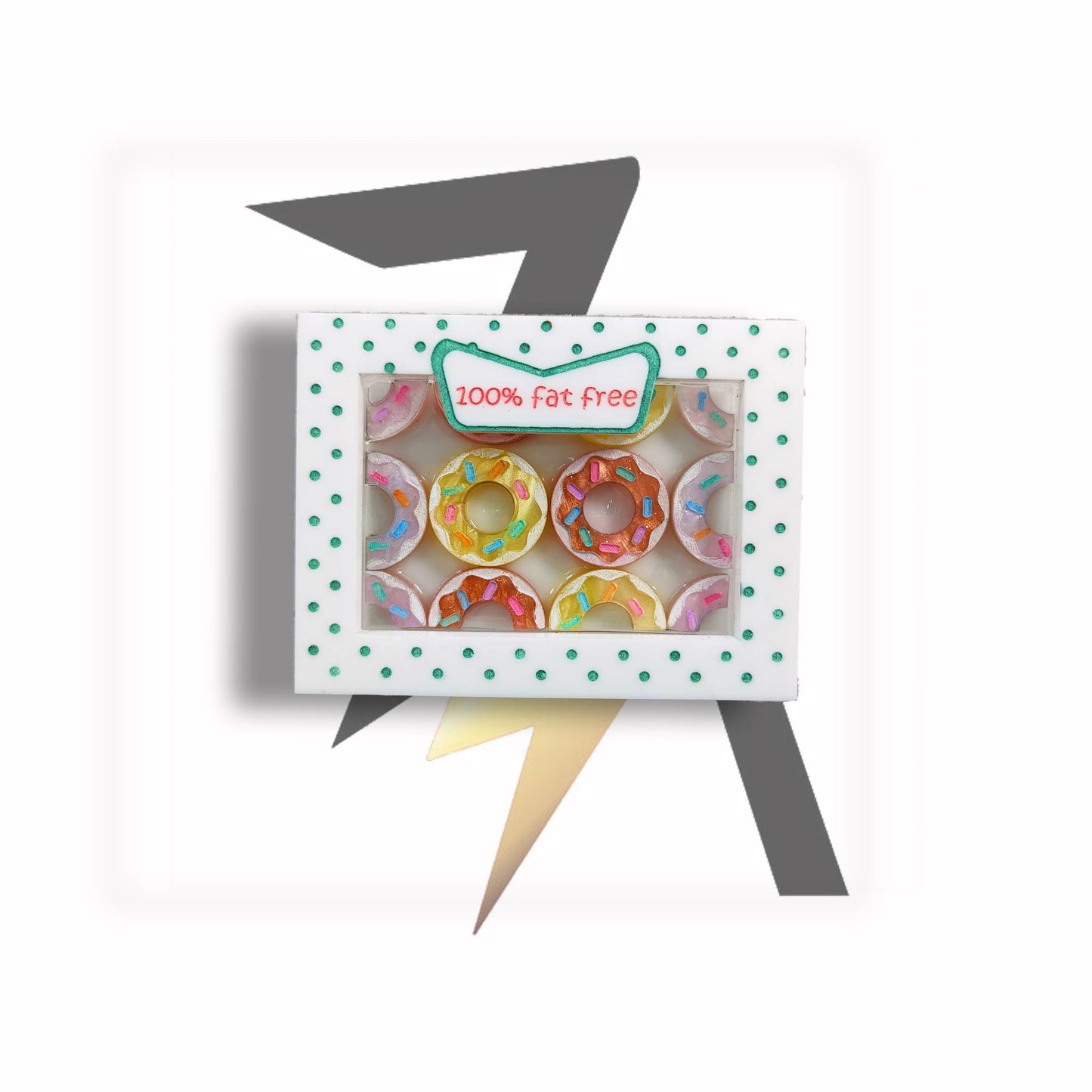 Dozen of assorted donuts Brooch