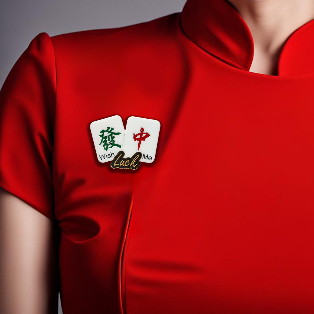 Mahjong Brooch