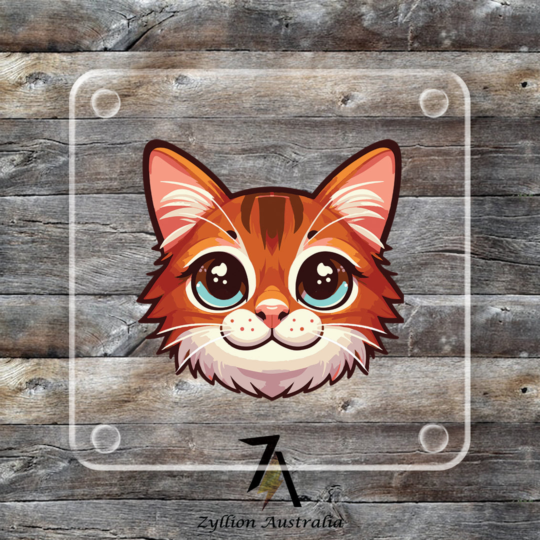 Somali Cat Acrylic Coaster
