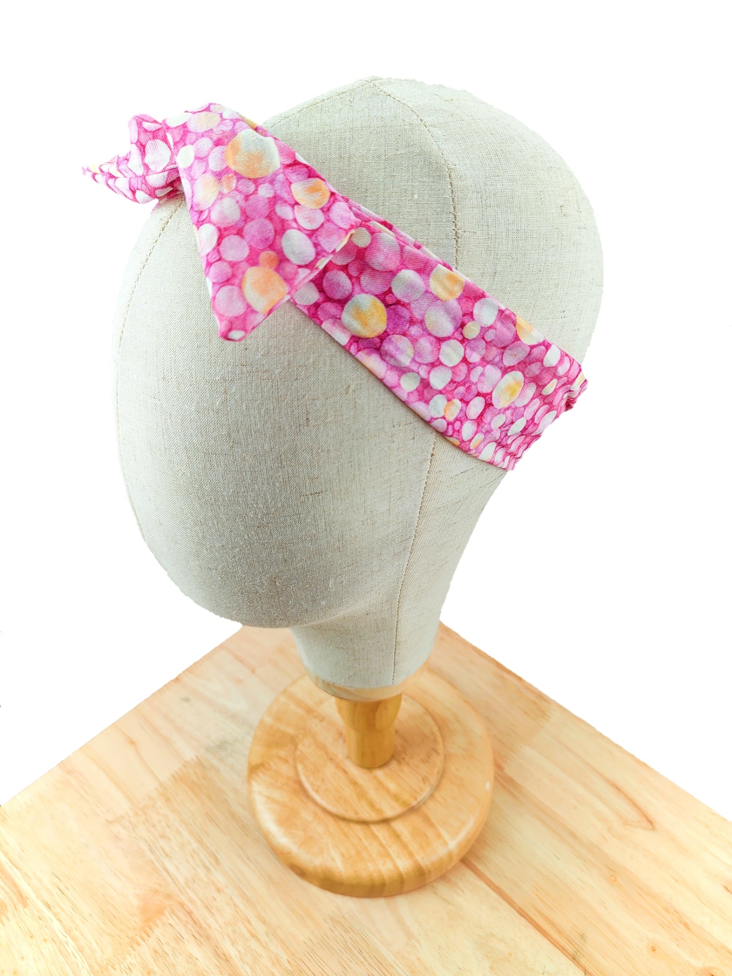 Pink Dots Wired Headband