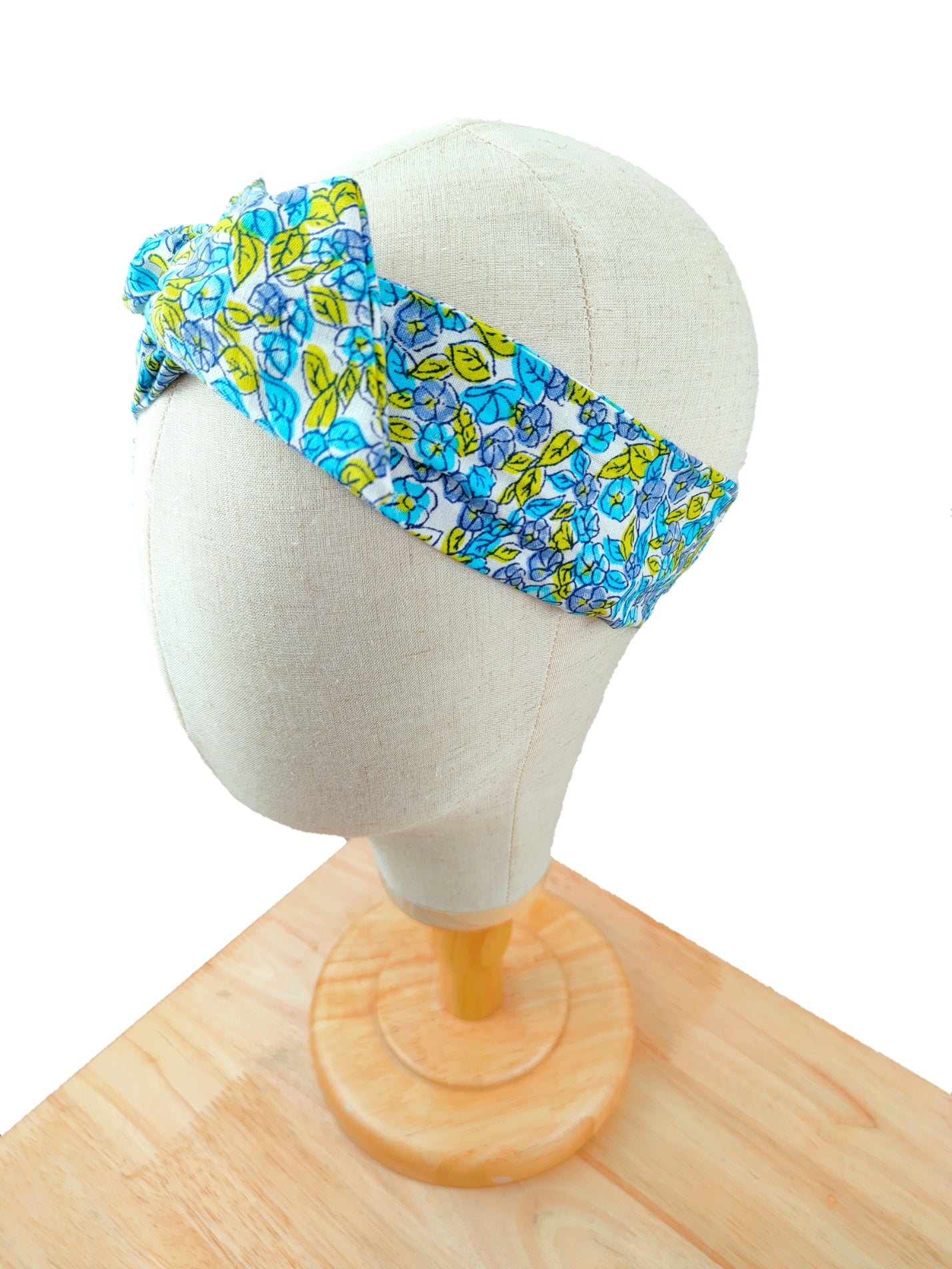 Morning Glory Blue Wired Headband