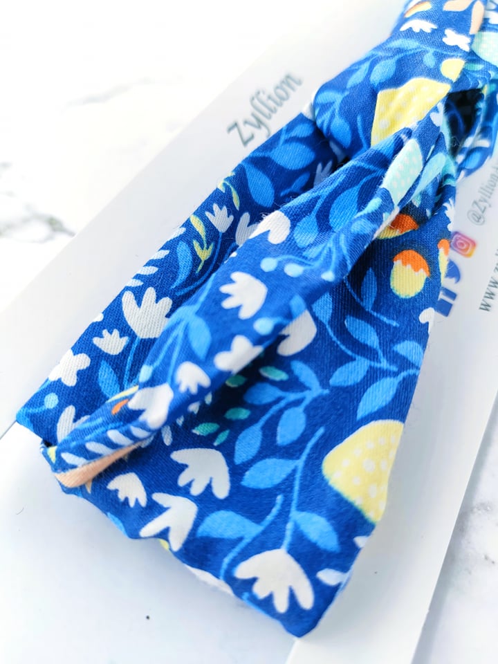 Blue butterfly Wired Headband