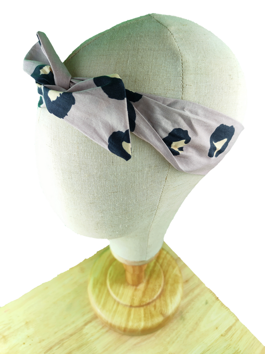 Pink leopard Wired Headband