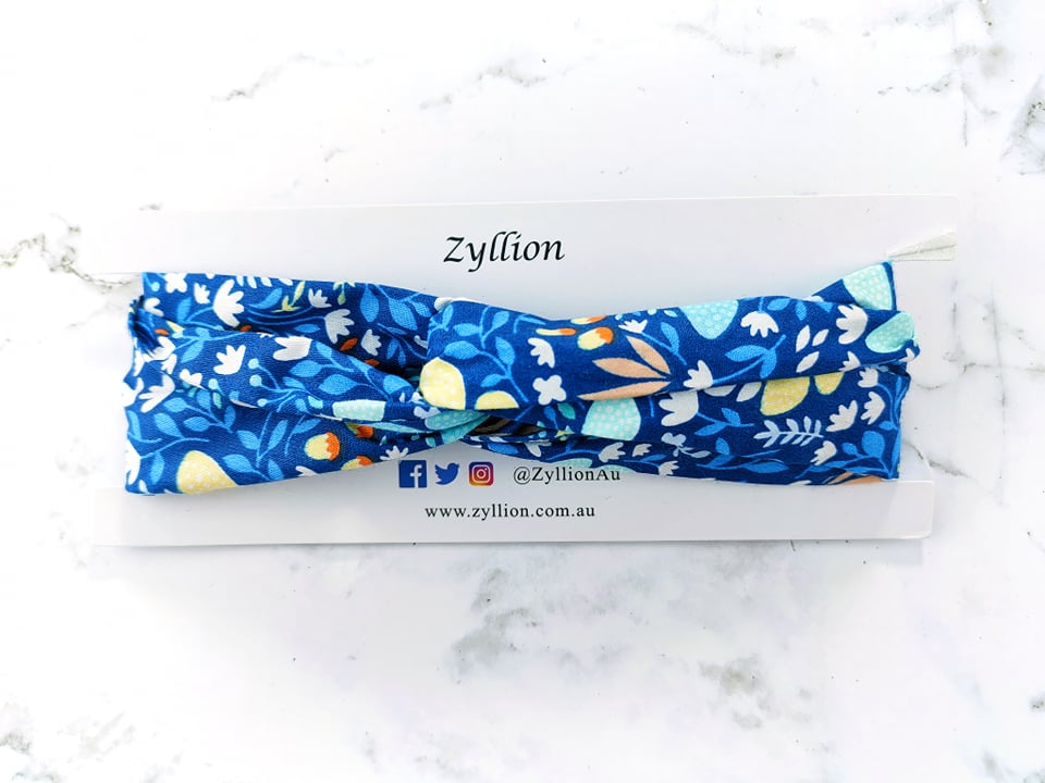 Blue butterfly Wired Headband