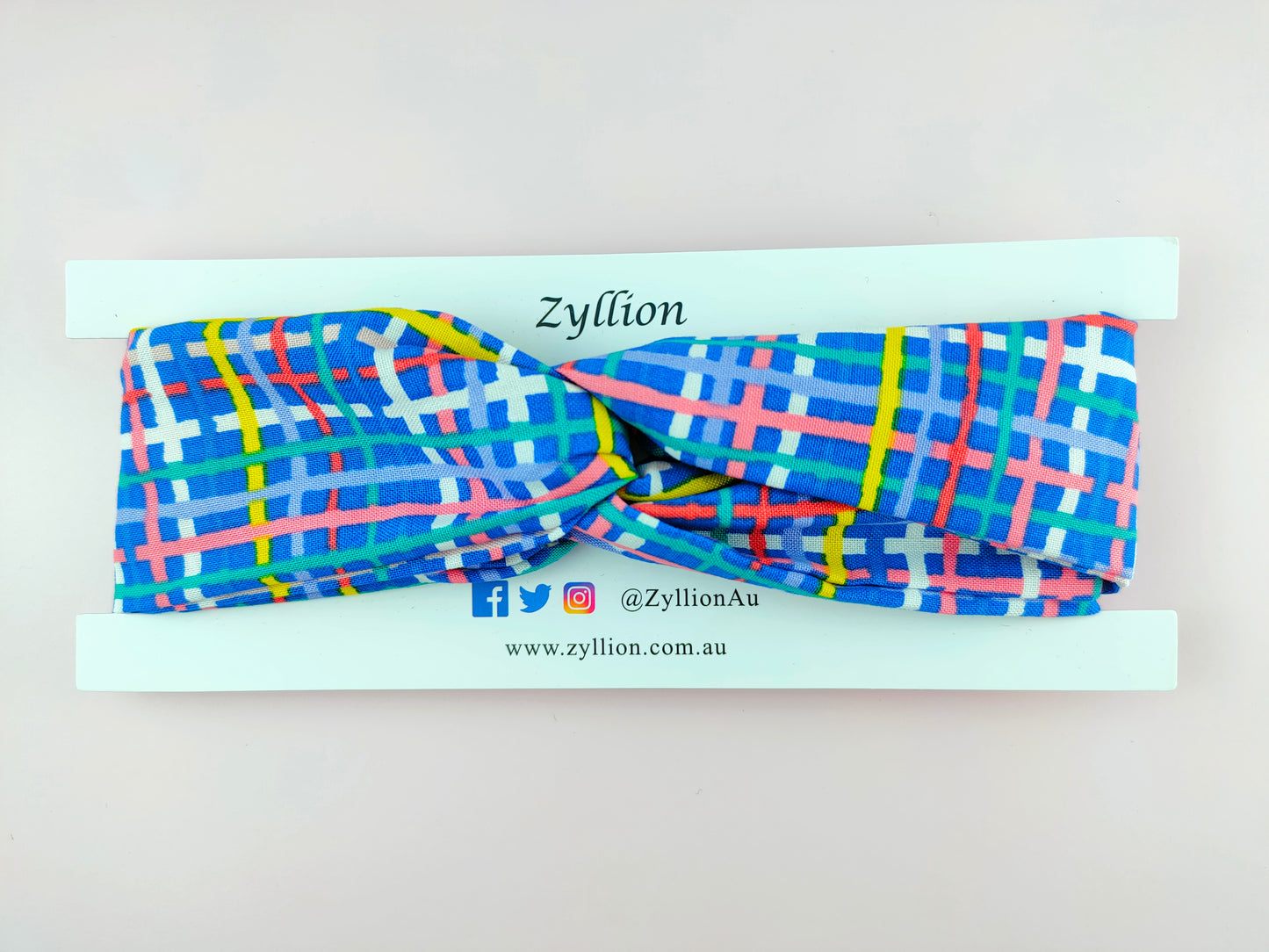 Crossline Blue Wired Headband