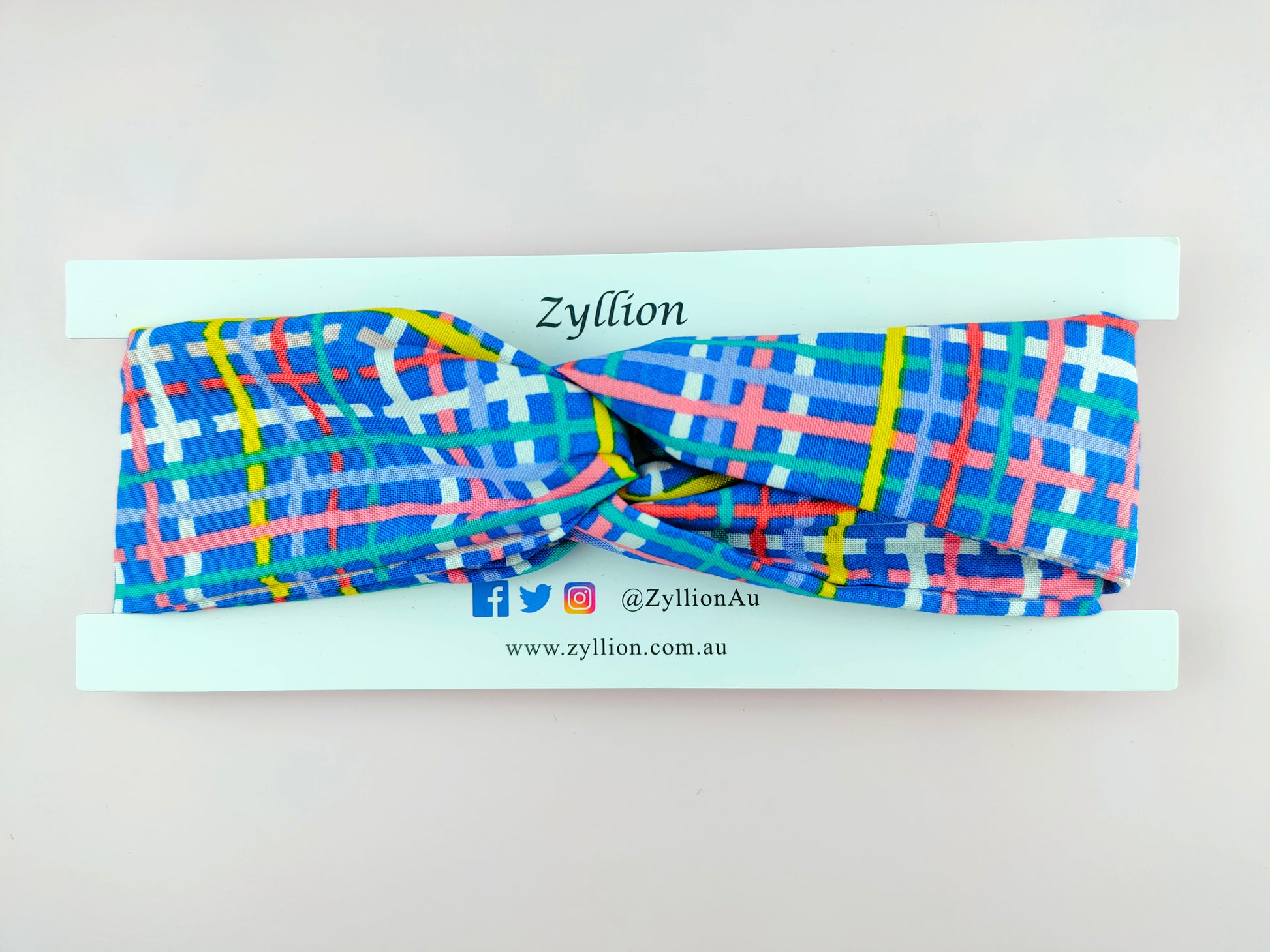 Crossline Blue Wired Headband