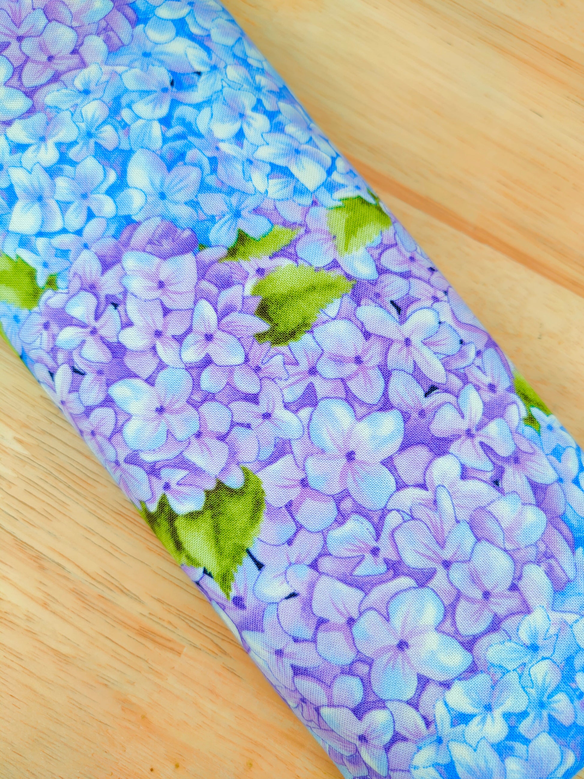 Purple & Blue Flower Wired Headband