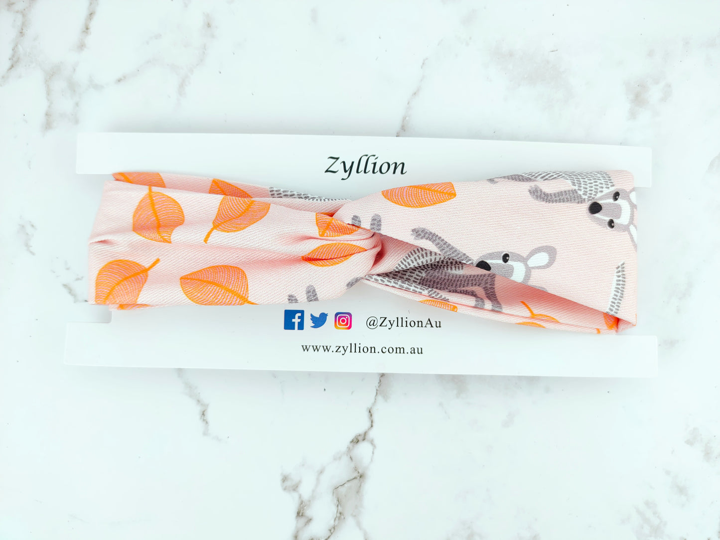 Kangaroo Orange Wired Headband