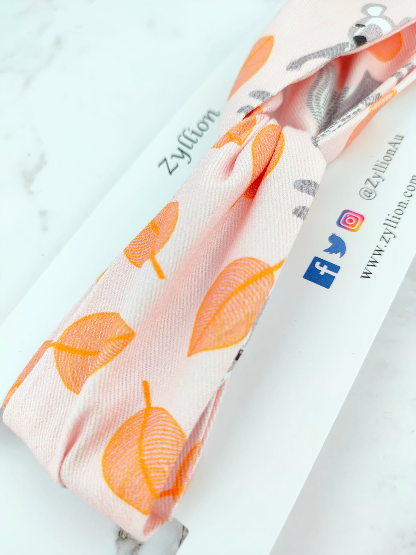 Kangaroo Orange Wired Headband