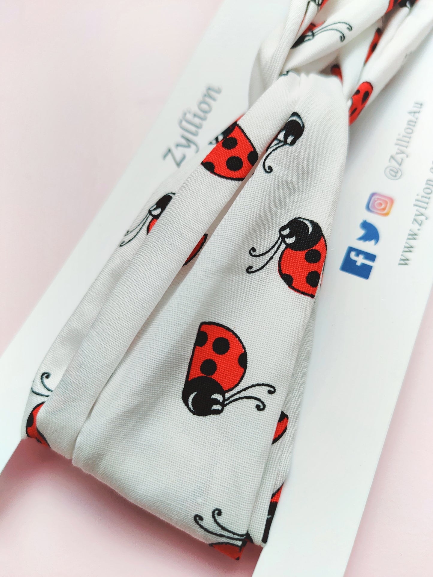 Lady Bugs Wired Headband