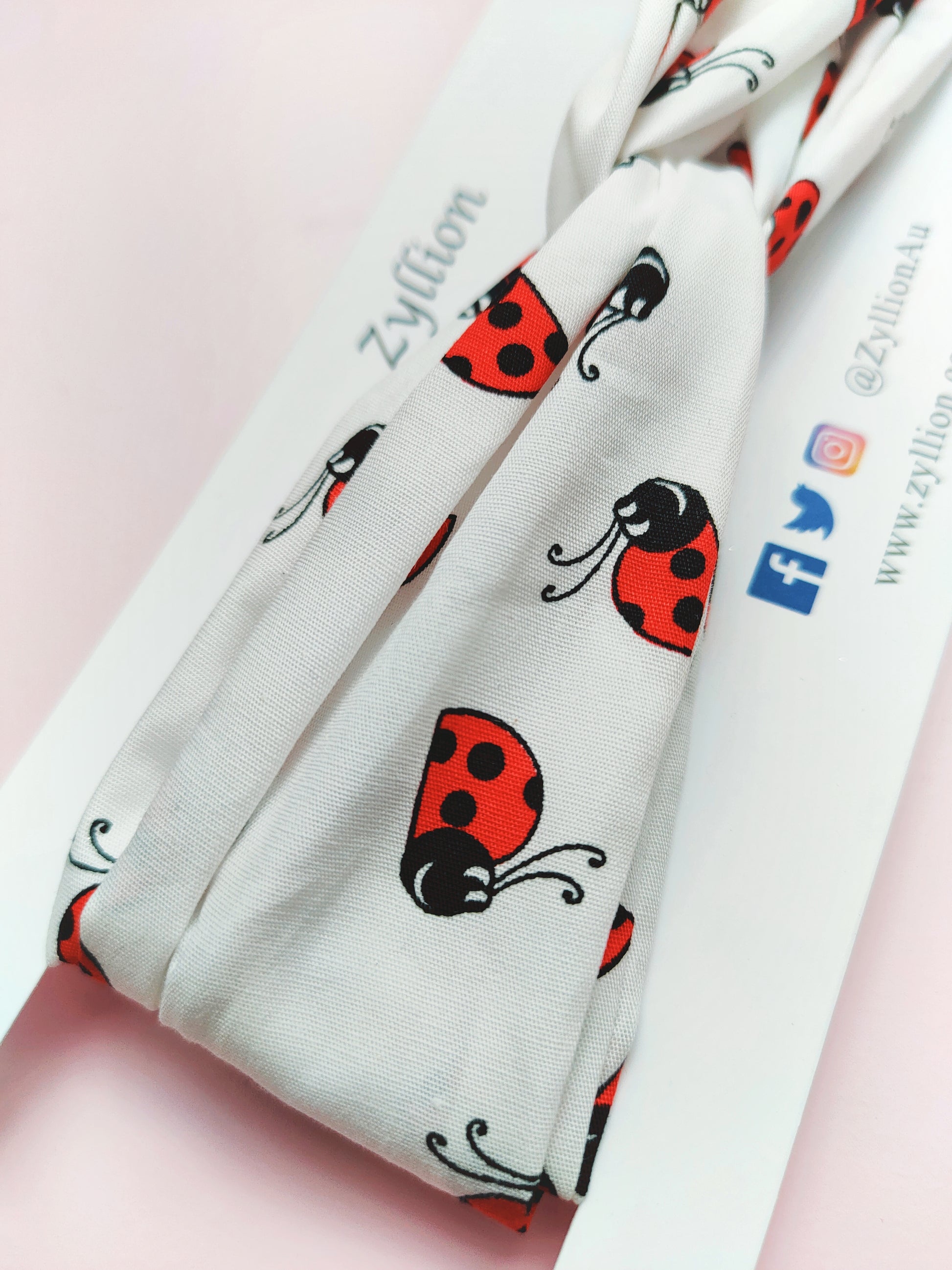 Lady Bugs Wired Headband