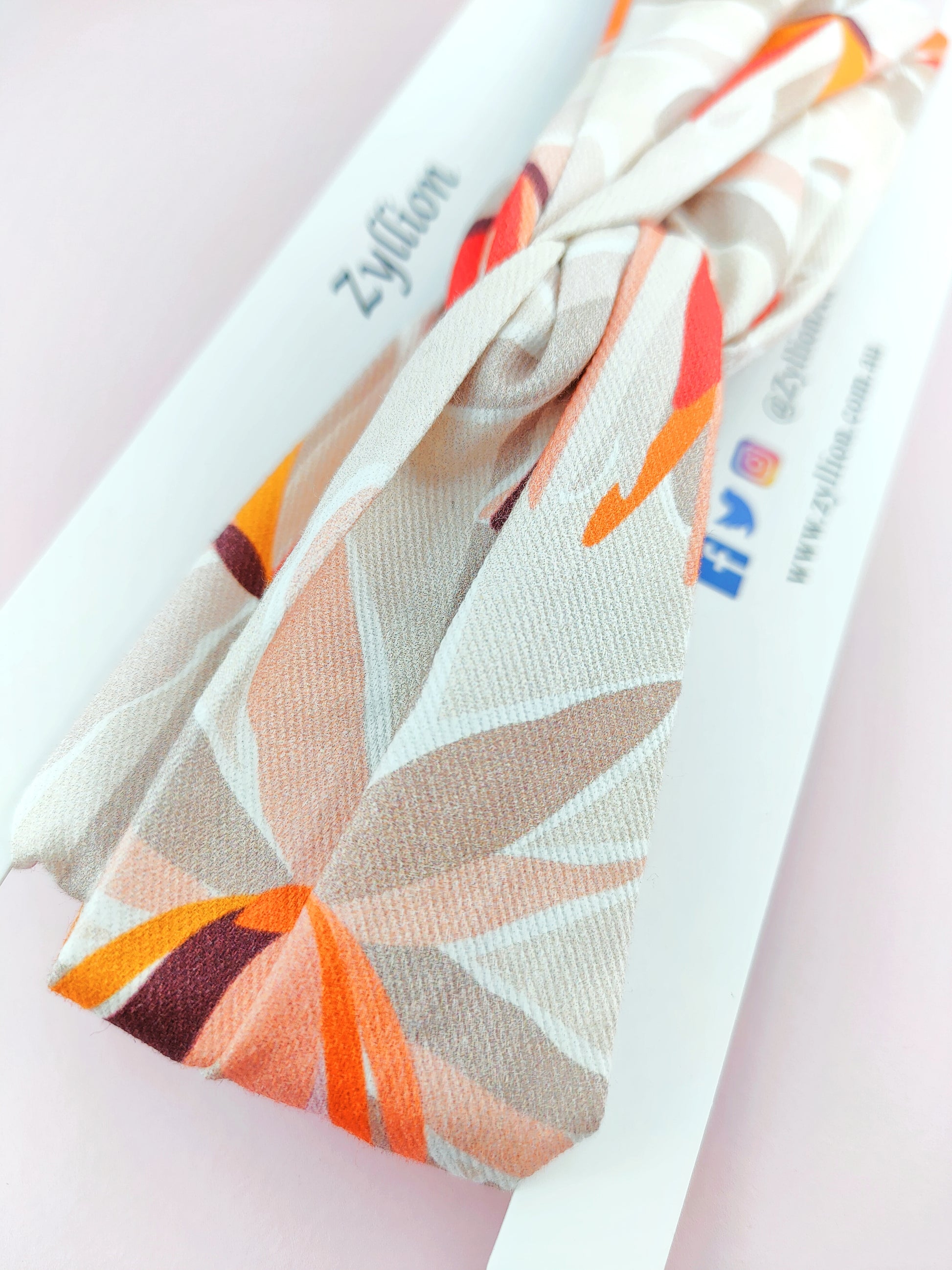 Flower Grey Wired Headband