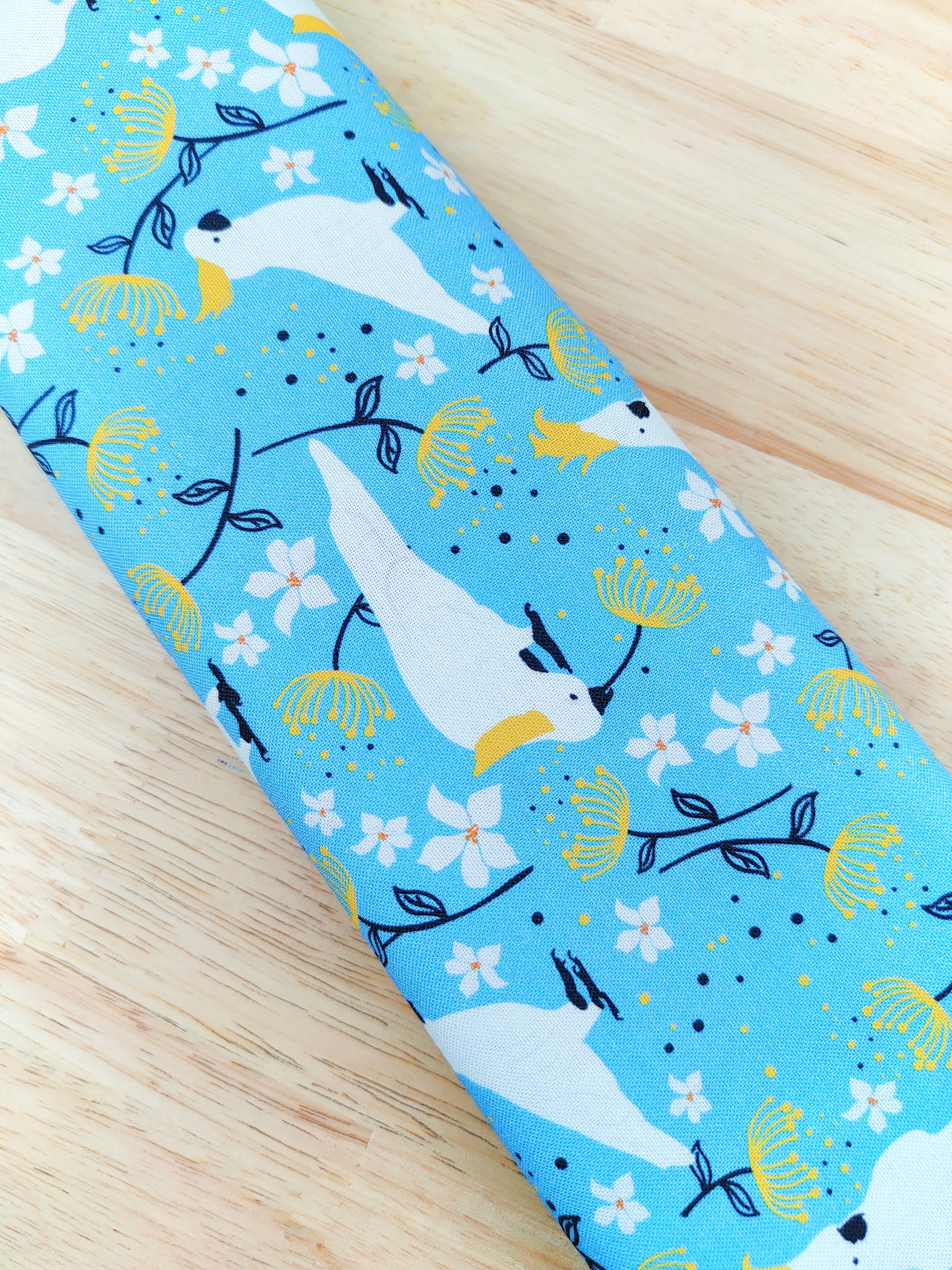 Cockatoo Blue Wired Headband