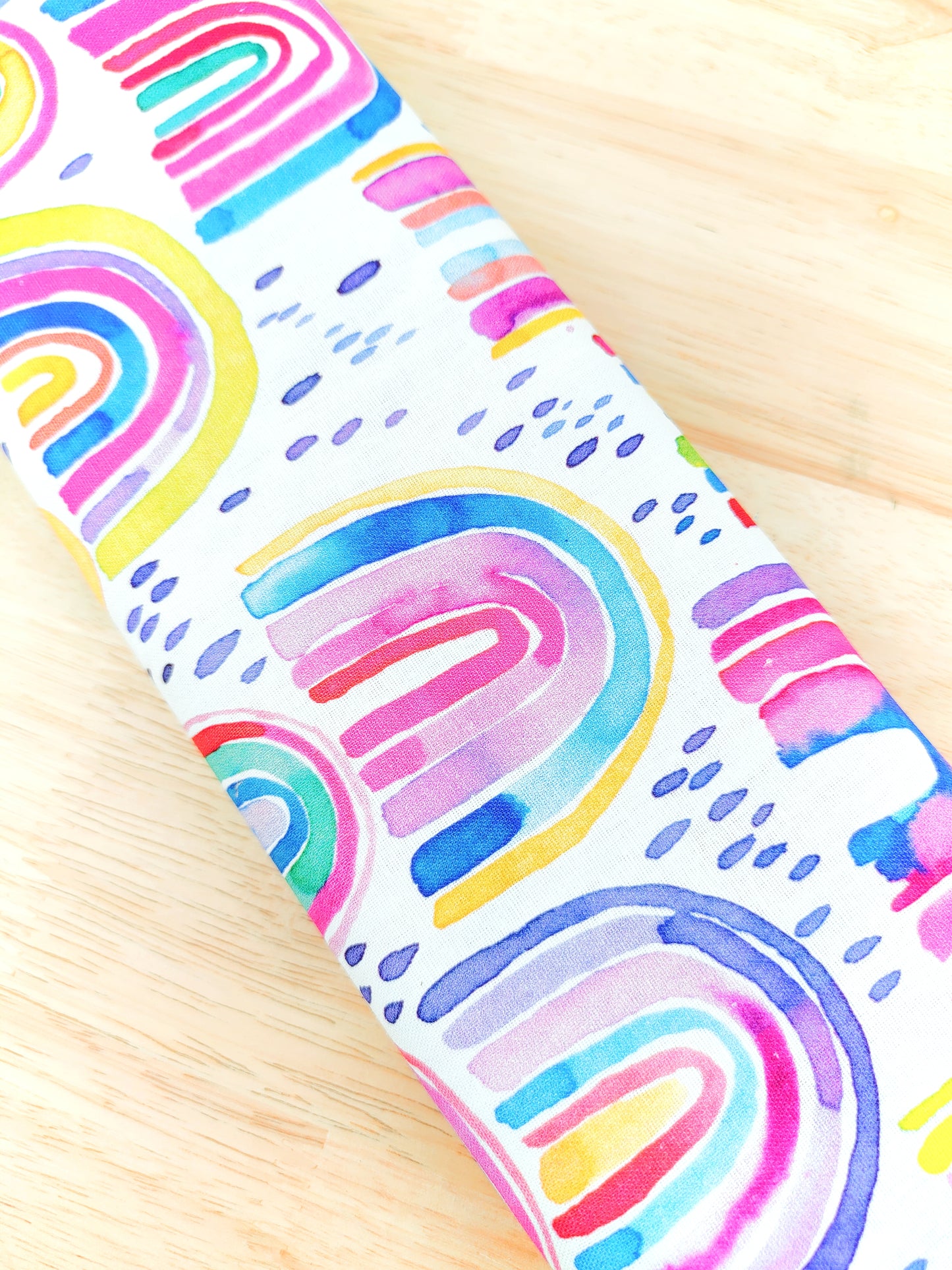 Abstract Shape Rainbow Wired Headband