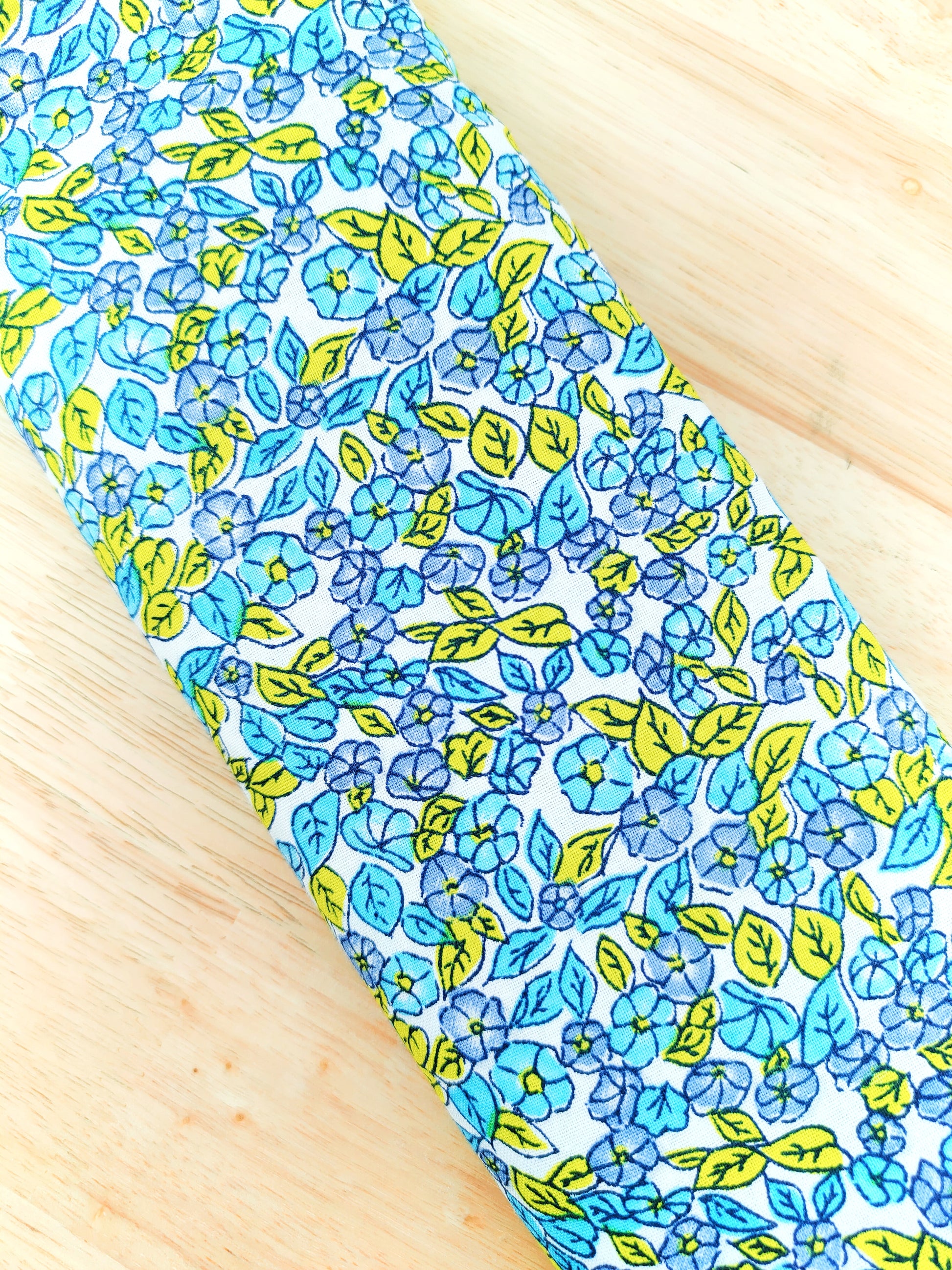 Morning Glory Blue Wired Headband