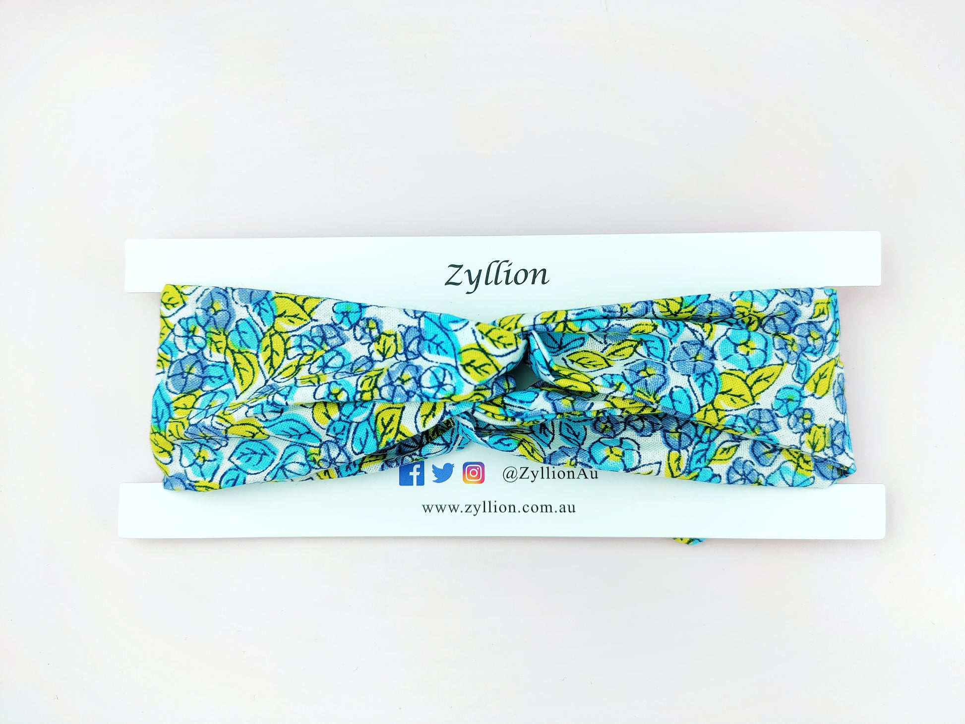 Morning Glory Blue Wired Headband