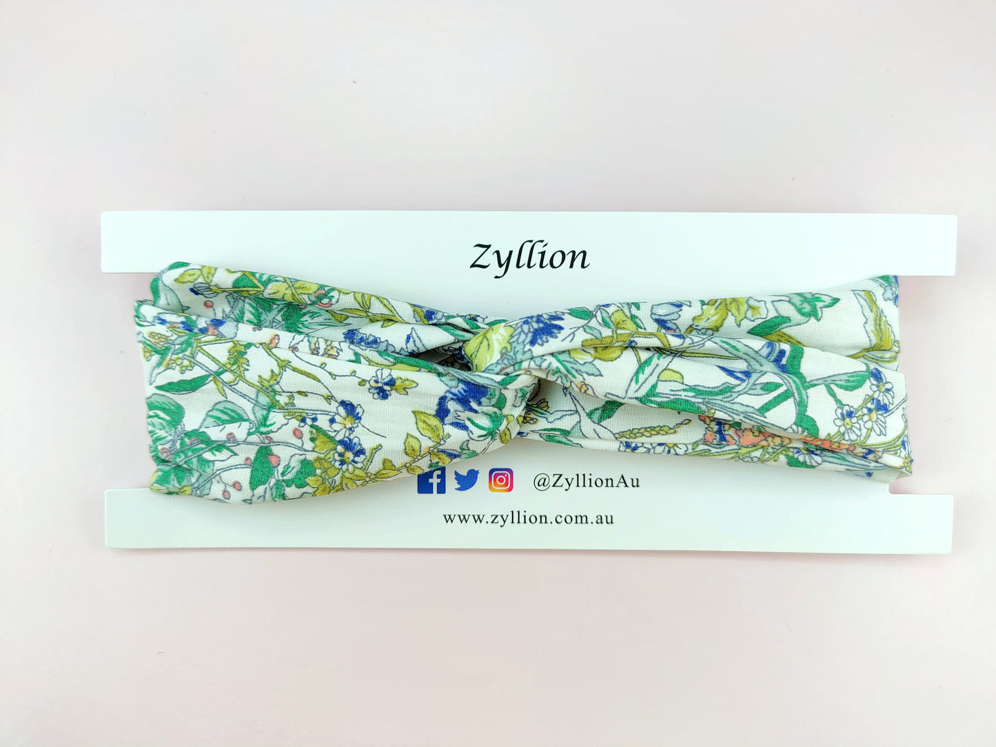 Floral White Wired Headband