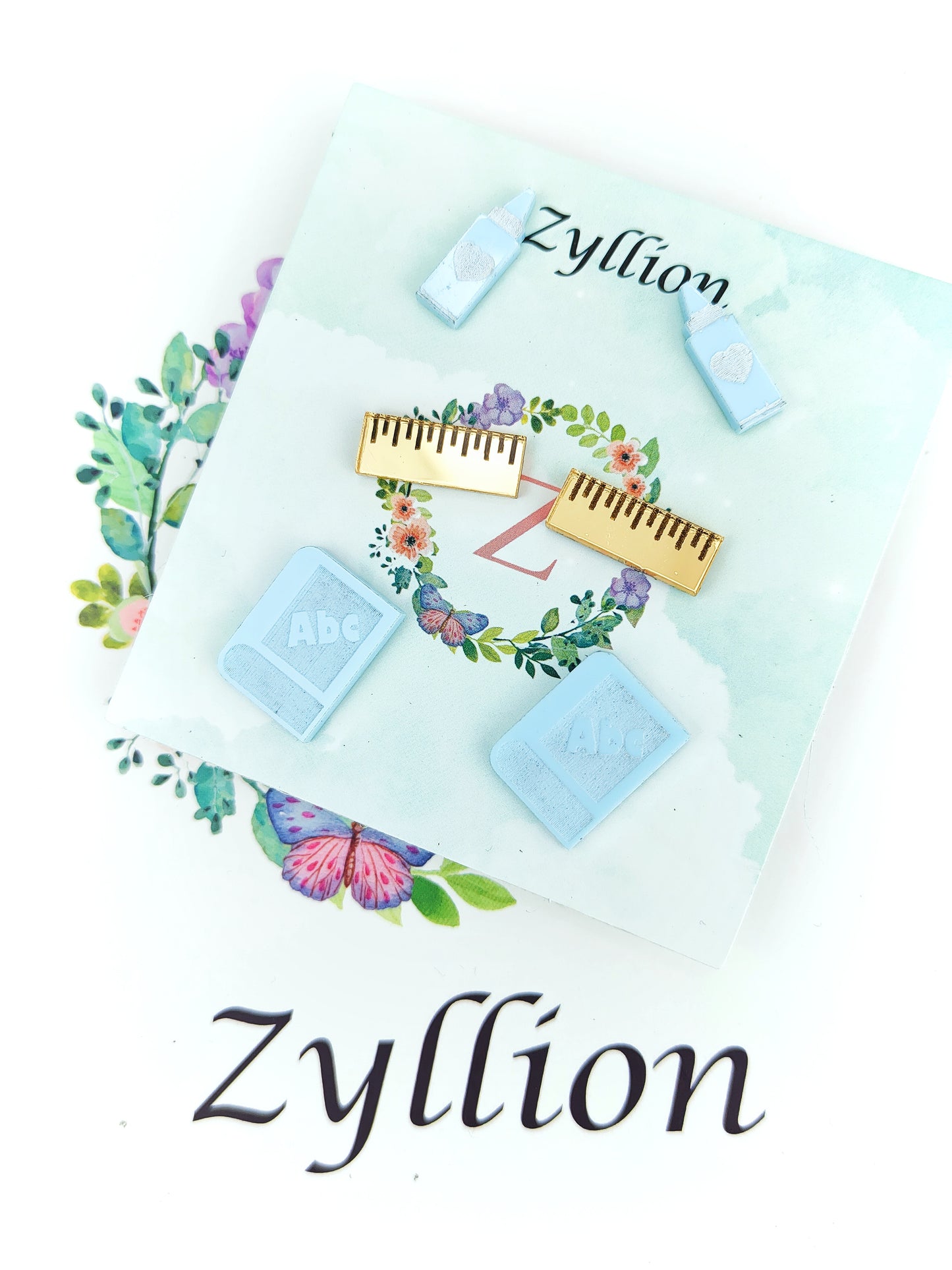 Teacher Studs Sterling Silver Earrings