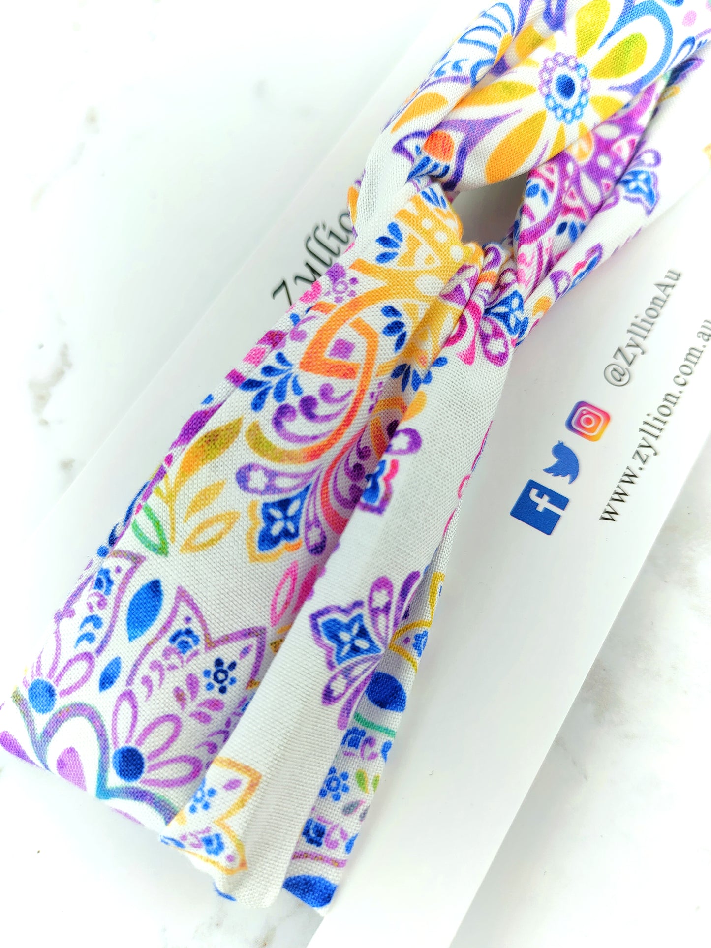 Flower Geometric Wired Headband