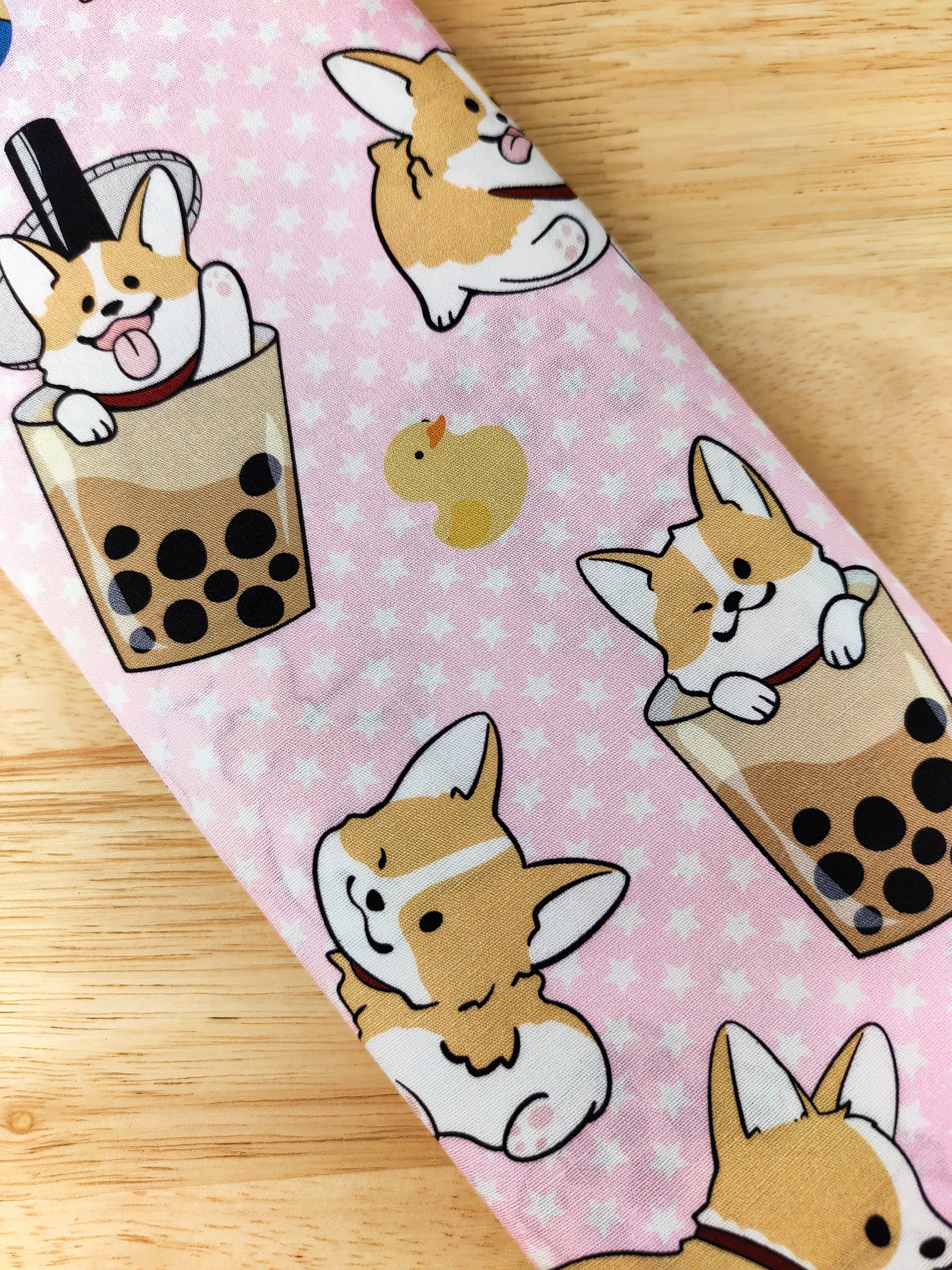 Corgi And Bubble Tea Wired Headband