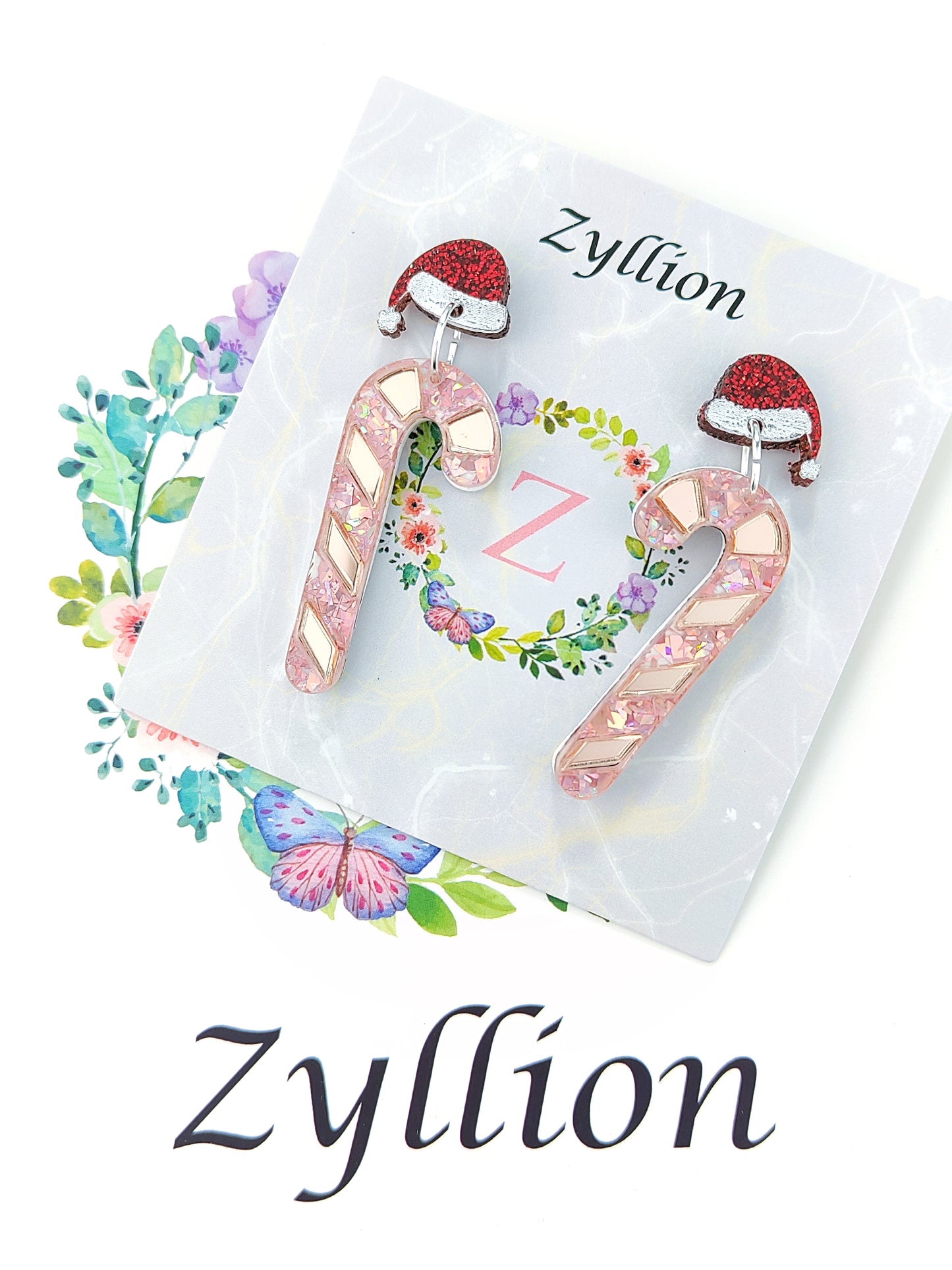 Christmas Candy Cane Earrings