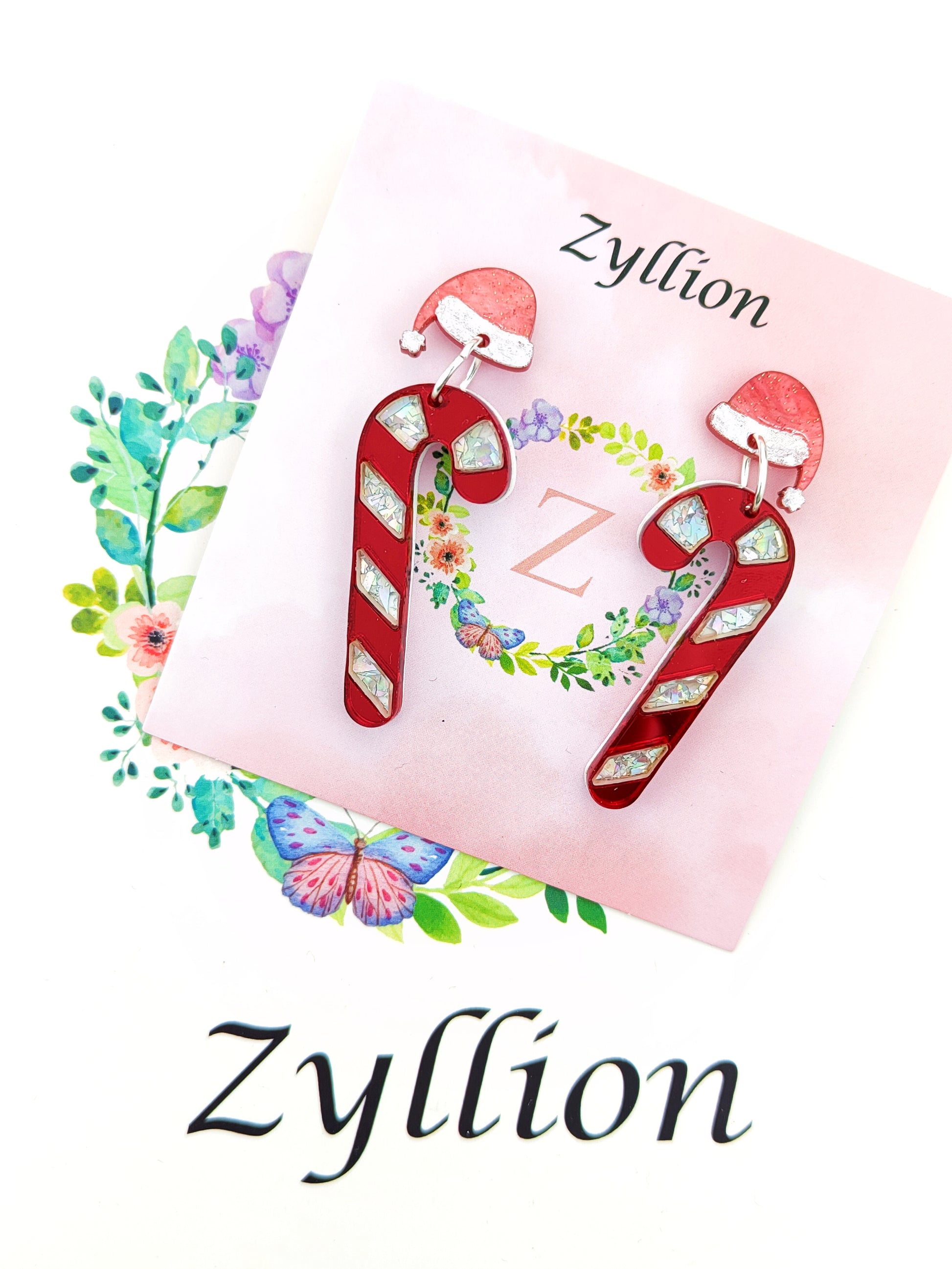 Christmas Candy Cane Earrings