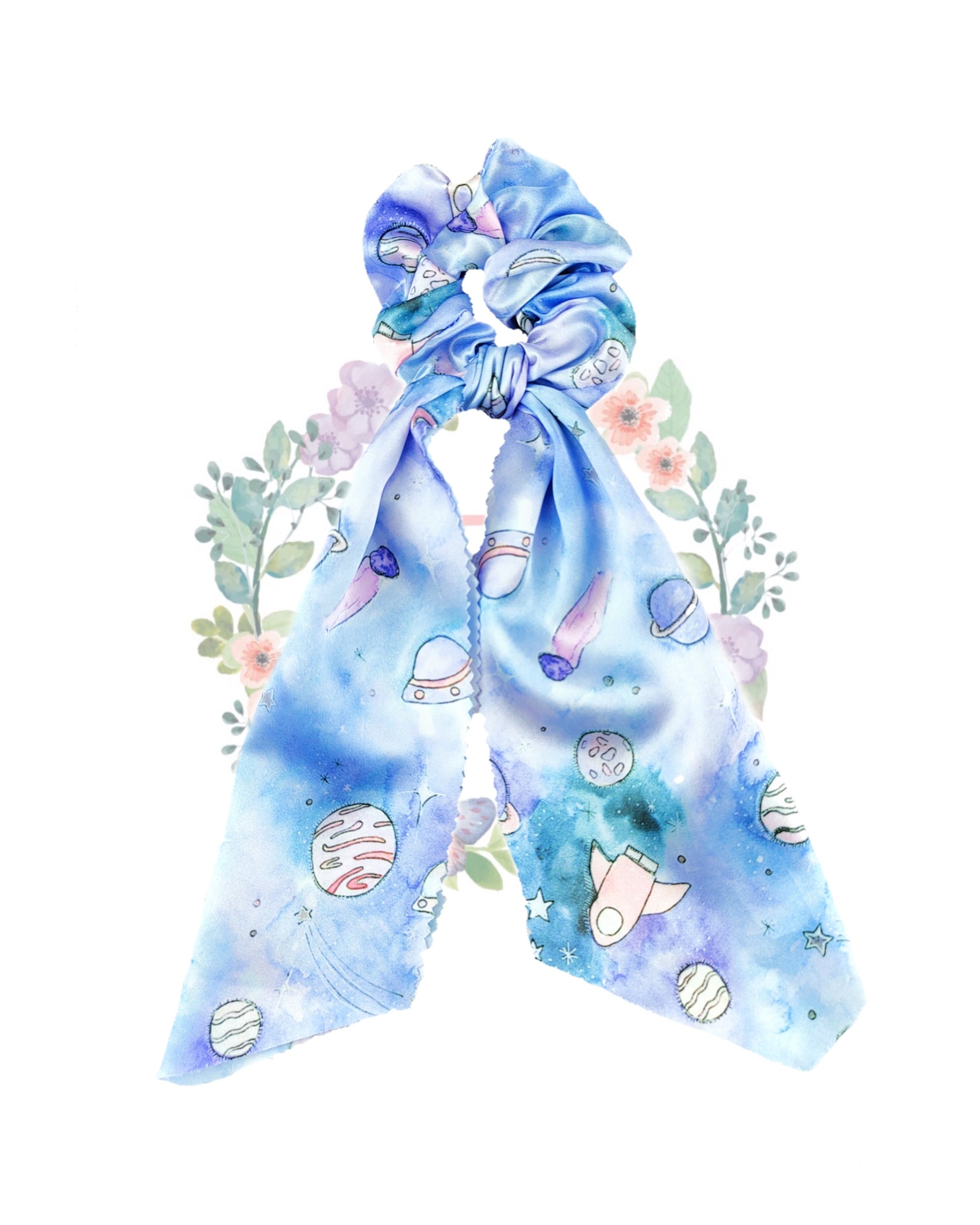 Orbit Purple Hair Scarf Scrunchies