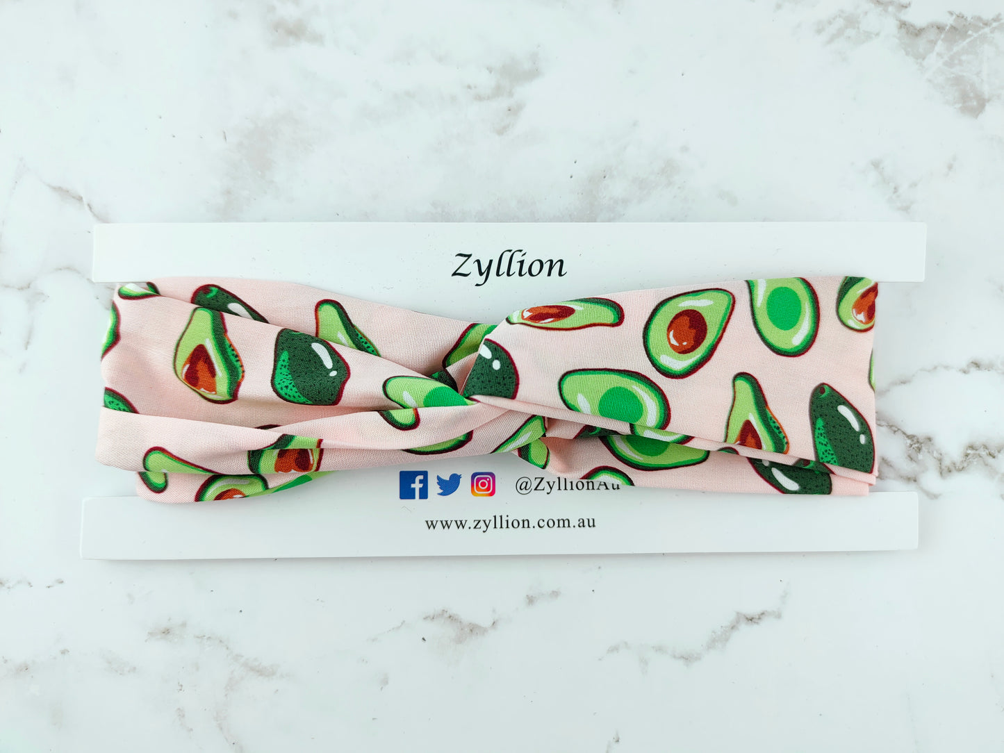 Pink Avocado Wired Headband