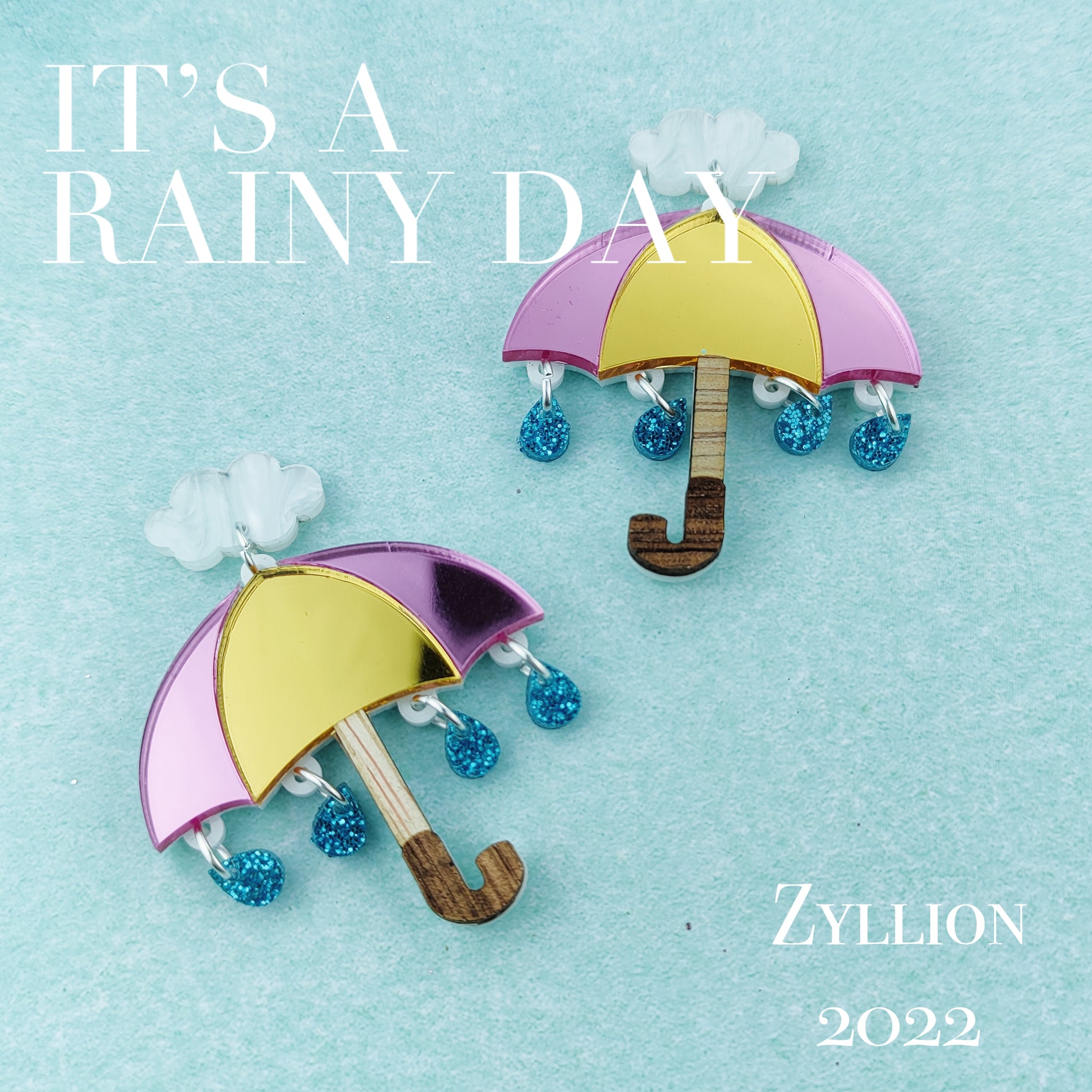 Raining everyday Dangle Sterling Silver Earrings