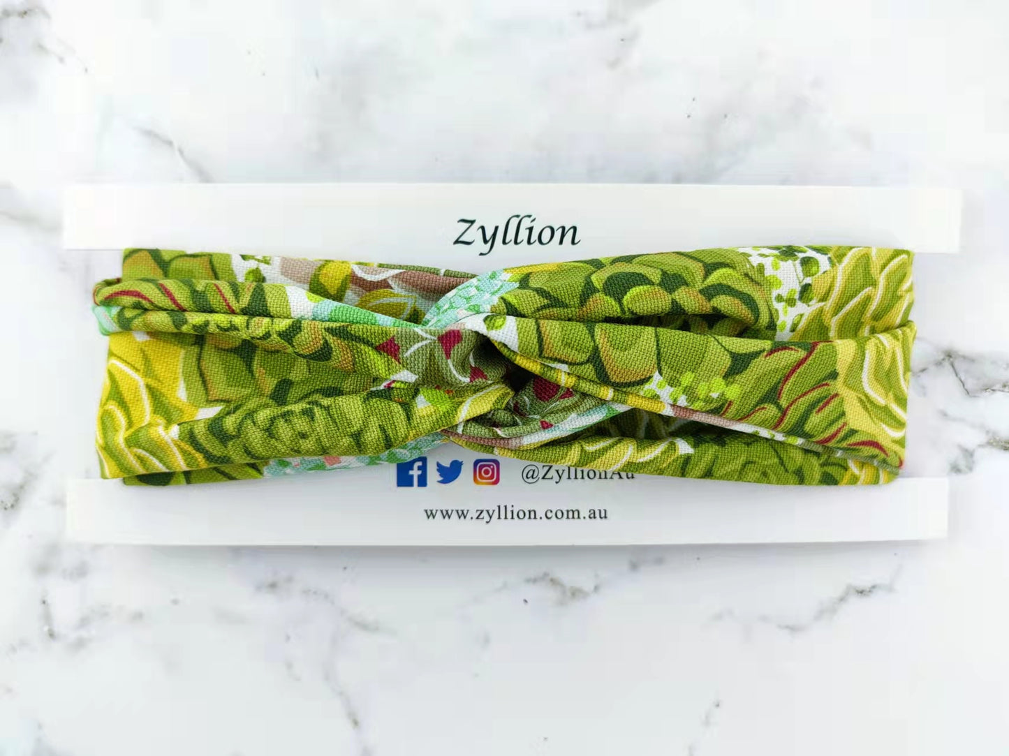 Green Cactus Wired Headband