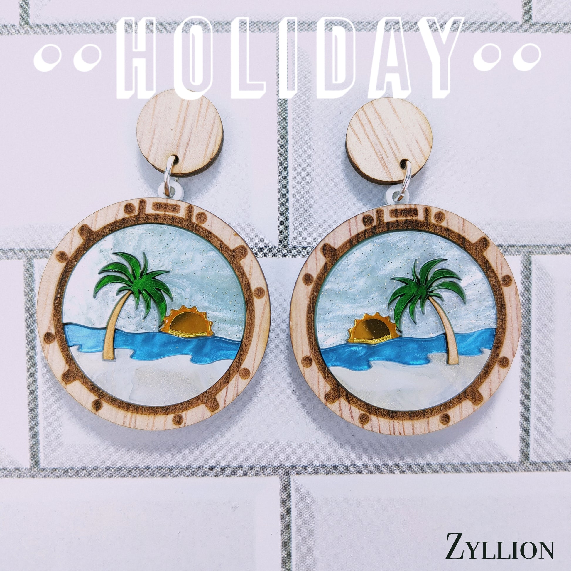 Can't wait to sail again acrylics Dangle