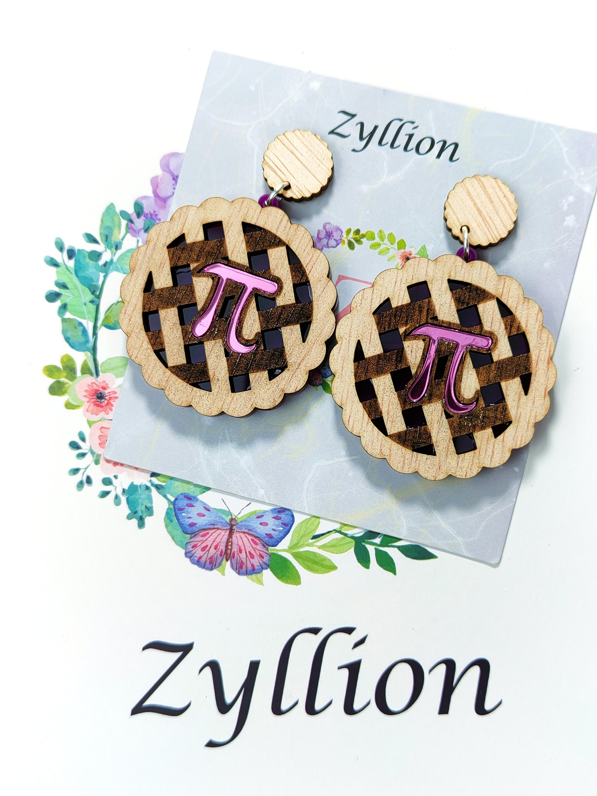 Pi Pie acrylics Dangle