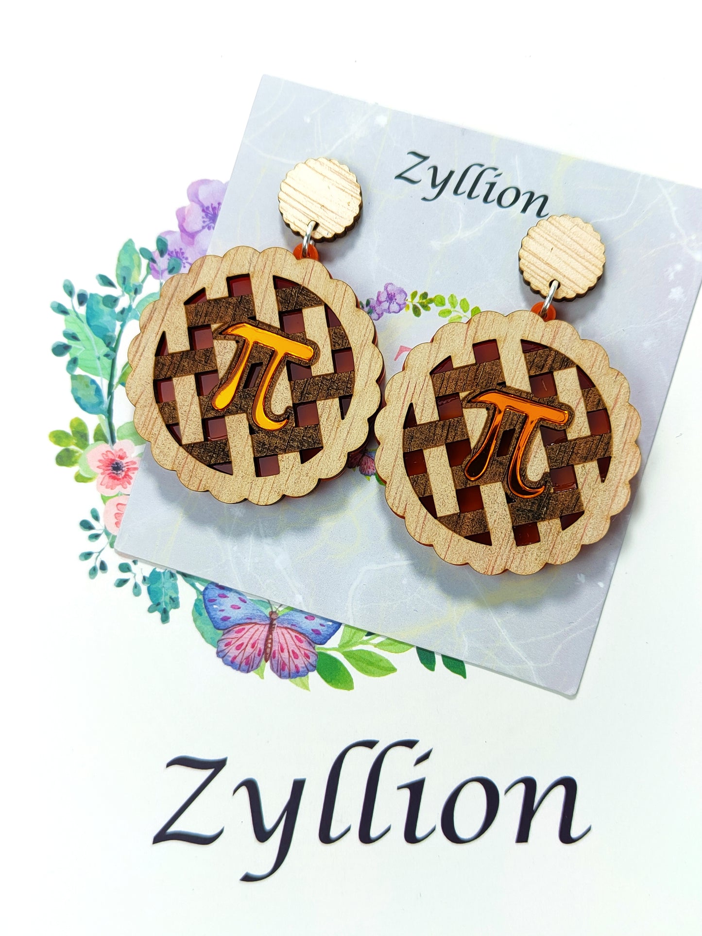 Pi Pie acrylics Dangle