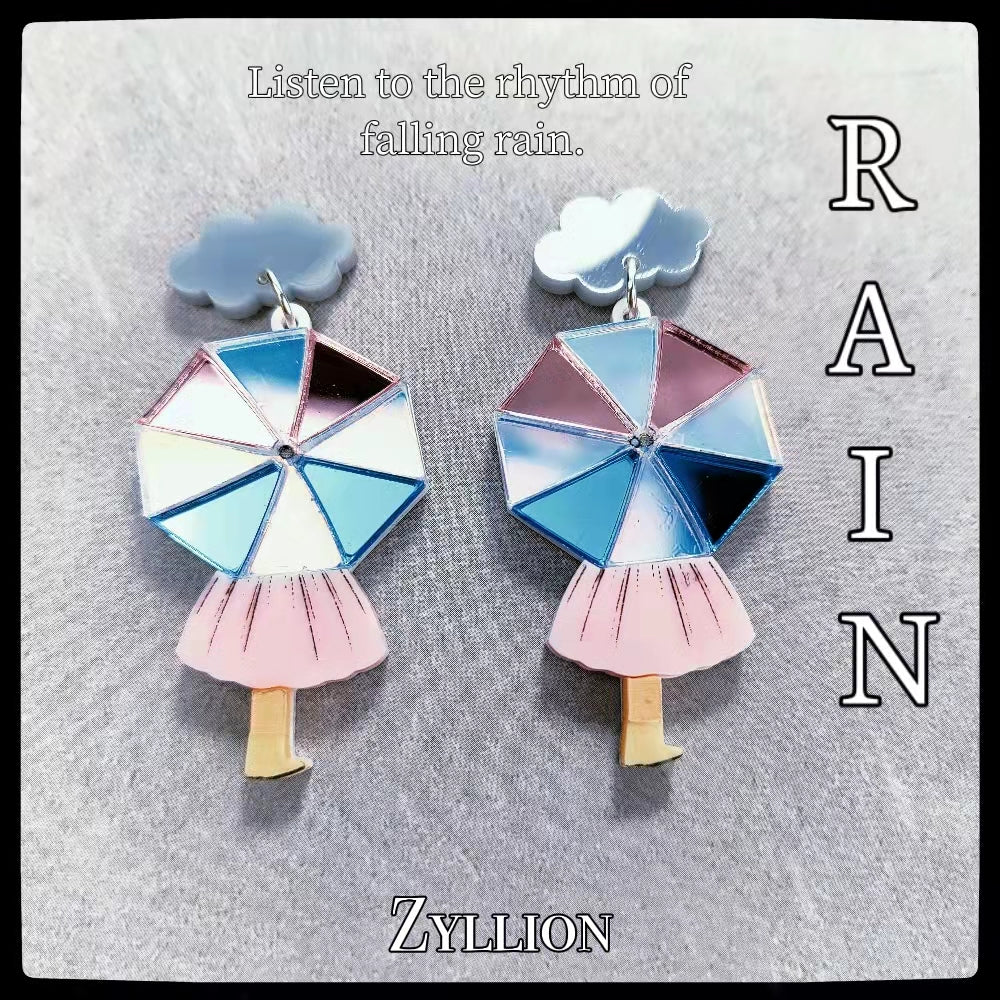 The umbrella girl acrylics Dangle