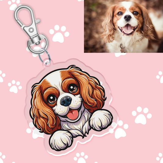 Blenheim cavalier keyring