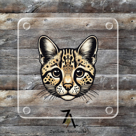 Savannah Cat Acrylic Coaster