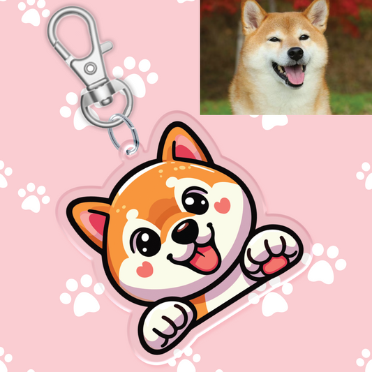 Shiba Inu Acrylic Keychain