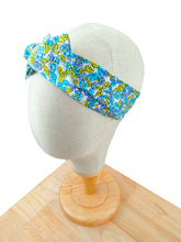 Load image into Gallery viewer, Morning Glory Blue Wired Headband