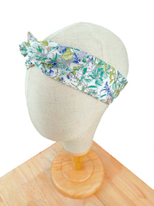 Floral White Wired Headband