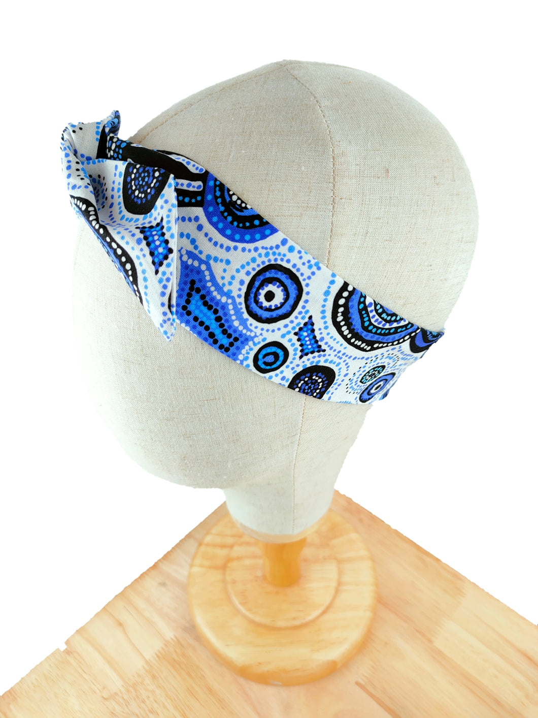 Australia Style Blue Wired Headband