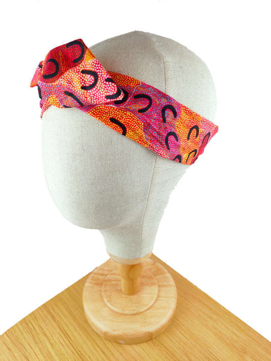 Australia Style Red Wired Headband