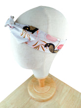 Load image into Gallery viewer, Gold Black Cockatoo White Wired Headband