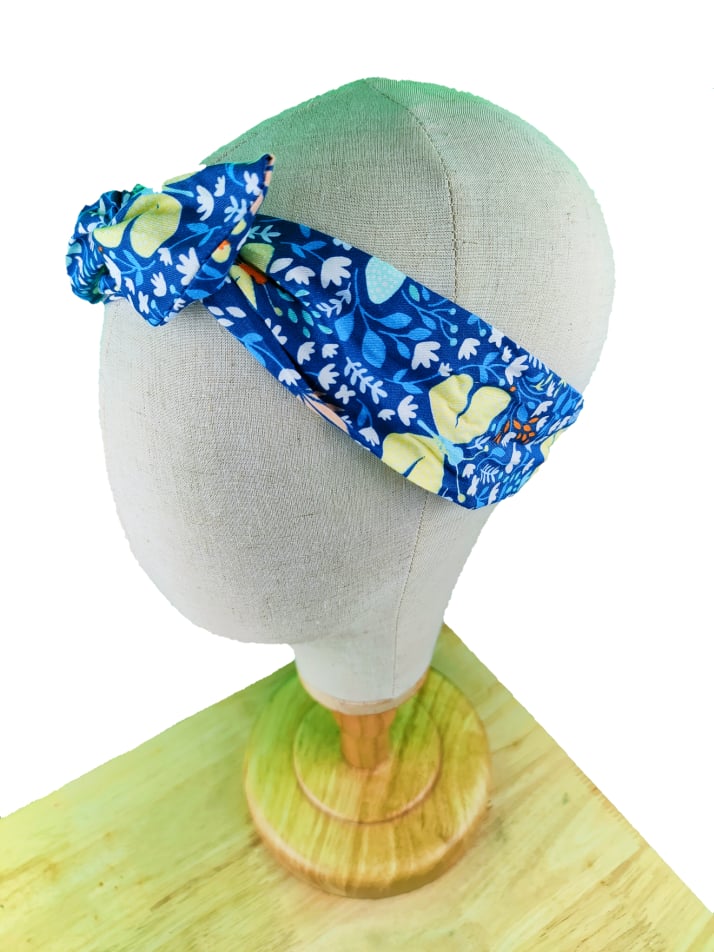 Blue butterfly Wired Headband