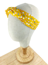 Load image into Gallery viewer, Yellow dot dot dot Wired Headband
