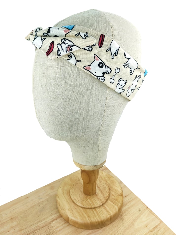 Bull Terrier Dog Wired Headband