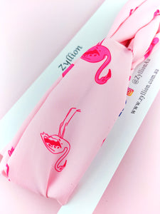 Flamingo Pink Wired Headband