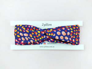 Colour Dot Blue Wired Headband