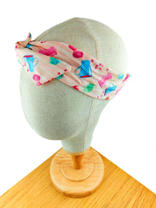 Cups Pink Wired Headband