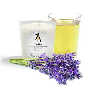 Lavender & White Tea Candle - Zyllion