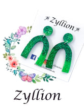 Load image into Gallery viewer, Arch Colour Gradient Sterling Silver Earrings - Zyllion